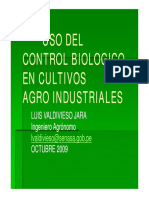 Uso Del Control Biológico en Cultivos Agroindustriales