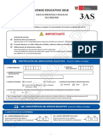Cedula 3AS Censo Educativo 2018 PDF