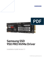 Samsung SSD 950 Pro Nvme Driver: Installation Guide Version 1.1