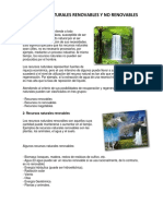 Recursos Naturales Renovables y No Renovables