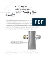 Refrigerador Frost y No Frost