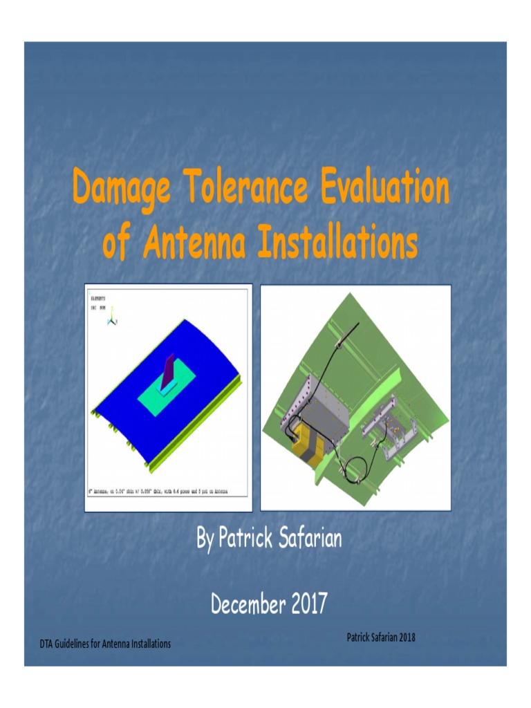 DTA Guidelines For Antenna Installations Dec 2017 PDF Fatigue