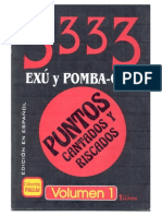 3333 Livro de Ponto Riscado de Exu Pomba Gira