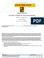 MDP461 Assigment 1 - Human Impact Unit Plan - Andrew Rubira N7460805