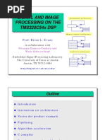 Signal and Image Processing On The TMS320C54x DSP: Prof. Brian L. Evans