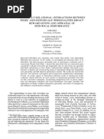 Inherently Relational - Interactions Between Peers' and Individuals' Personalities Impact Reward Giving and Appraisal of Individual Performance