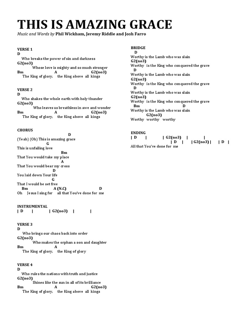 This Is Amazing Grace PDF | PDF