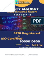 Daily Equity Cash Prediction Report by Tradeindia Research 11-07-18