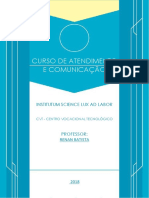 Curso de Atendimento E Comunicação: Institutum Science Lux Ad Labor