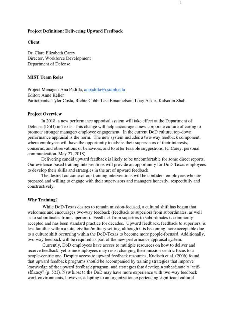 Upward Feedback Training for DoD | PDF | Microsoft Power Point ...