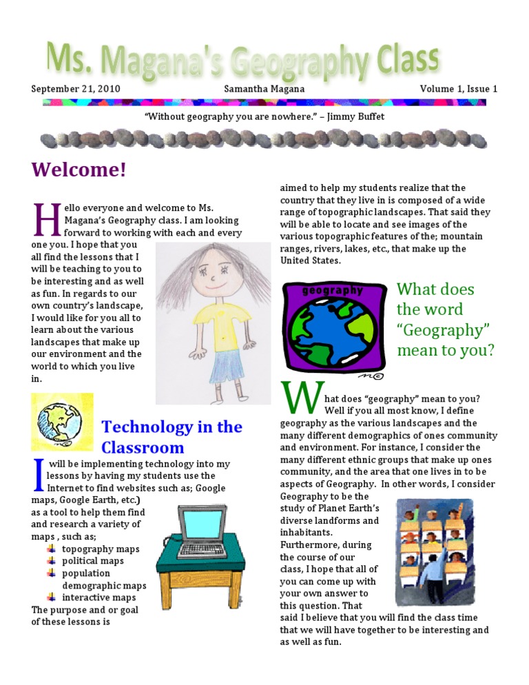 Introduction to Geography Class | PDF | Geography | Map