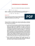 Métodos numéricos para resolver ecuaciones diferenciales ordinarias