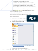 (Panduan Pemula) Cara Mudah Membuat Brosur Dengan Microsoft Word 2007