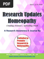 Download Research Updates - Homeopathy  Vol-7 Issue-2 by Saurav Arora SN383637041 doc pdf