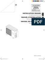 Air Conditioner Outdoor Unit: Installation Manual Manuel D'Installation Manual de Instalación