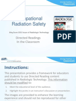 Occupational Radiation Safety: Directed Readings in The Classroom