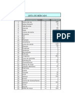 LISTA DE MERCADO