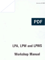 Lister Petter Service Manual LPAW 2 4a