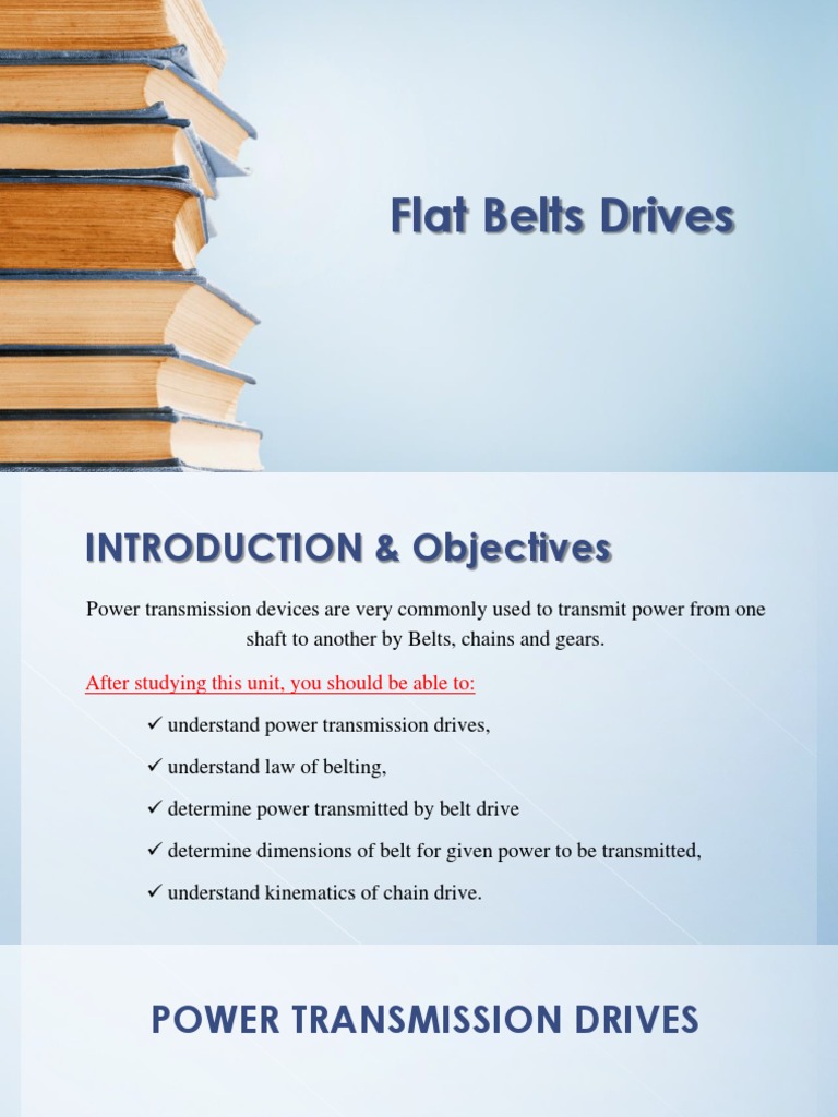 Types of Flat Belt Drives and Pulleys | PDF | Belt (Mechanical ...