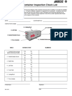 7-Point Container Inspection Check List: 5. Front Wall 6. Ceiling/Roof