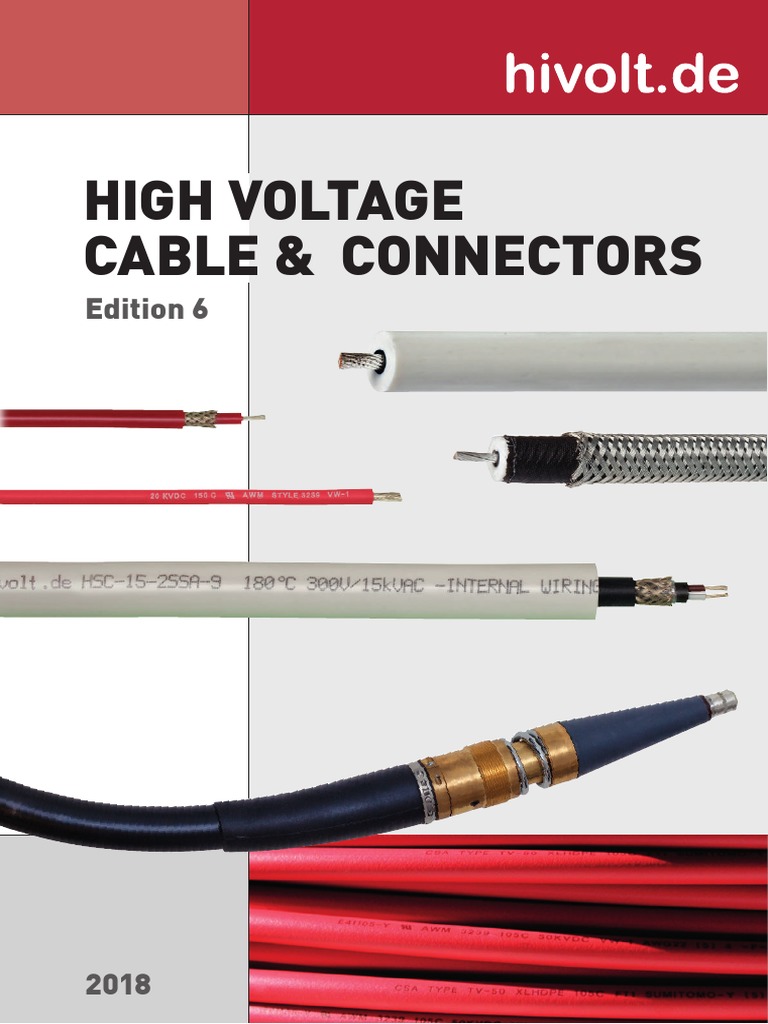 Catalog HV Cable Connectors Coaxial Cable Electrical Connector