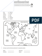 Actividades Continentes