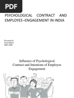 Psychological Contract and Employee-Engagement in India