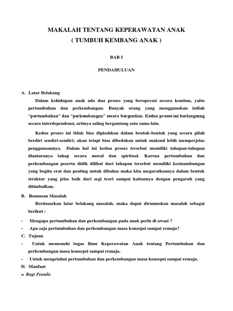 MAKALAH TENTANG KEPERAWATAN ANAK TUMBANG ANAK docx MAKALAH TENTANG KEPERAWATAN ANAK TUMBANG ANAK docx