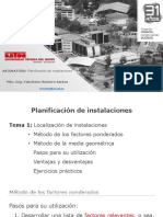 Método de la media geométrica para localización de factoría