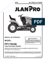 Manual Operador Tractor Poulan Pro PP175H46