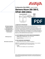 Siemens Hicom 300 /300 E, Hipath 4000: (Emea)