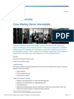 Learning Services Cisco Meeting Server Intermediate: Duration