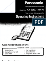 Panasonic KX t2371mxw Eng PDF