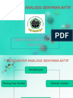 Analisis Senyawa Aktif