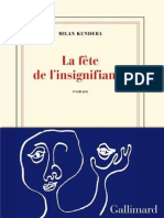 Milan Kundera - La Fête de L'insignifiance PDF