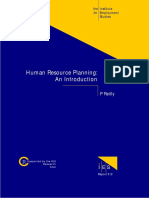 Human Resource Planning: An Introduction: P Reilly