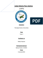 Psicología Social: Tarea 1 sobre la evolución histórica y perspectivas de la disciplina