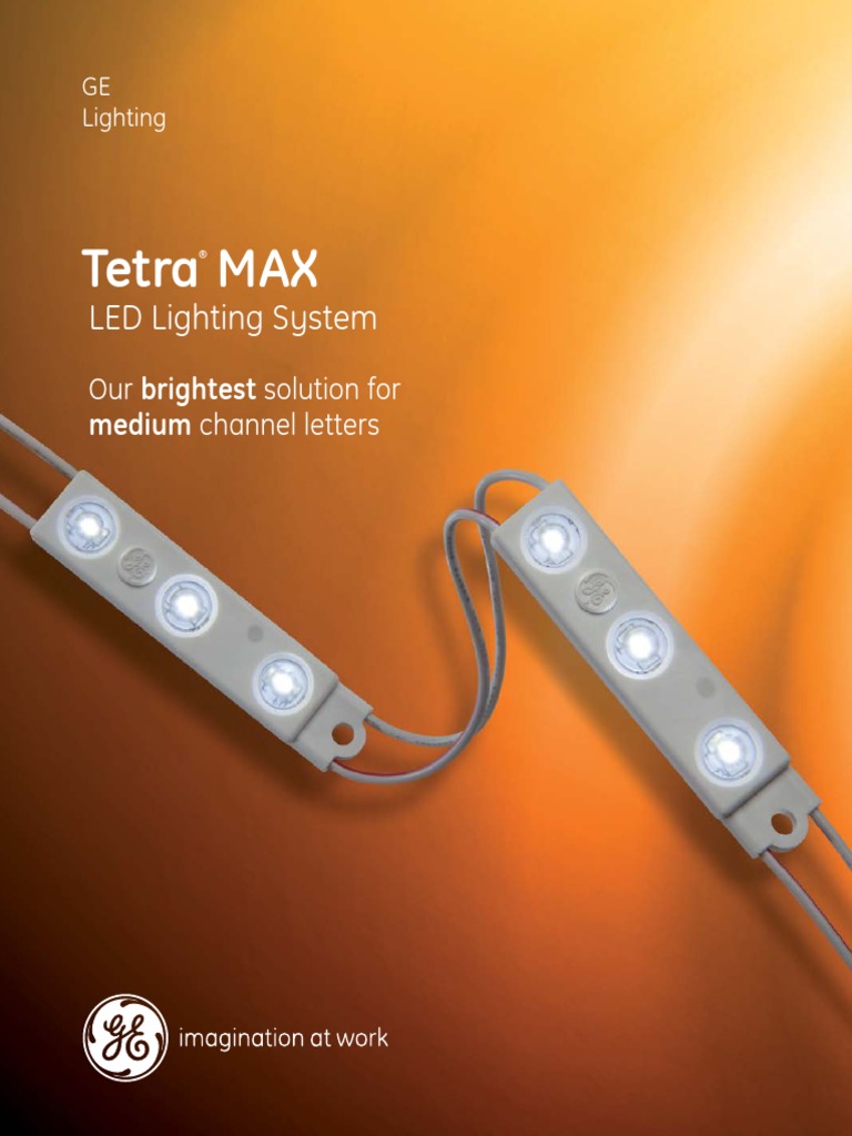 GE LED Signage Lighting Tetra Max Data Sheet | PDF | Light Emitting ...
