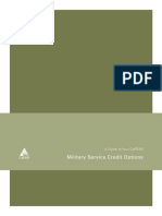 Military Service Credit Options