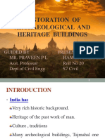 Restoration of Archaeological and Heritage Buildings