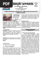Folheto 27 de Maio de 2018 Santíssima Trindade