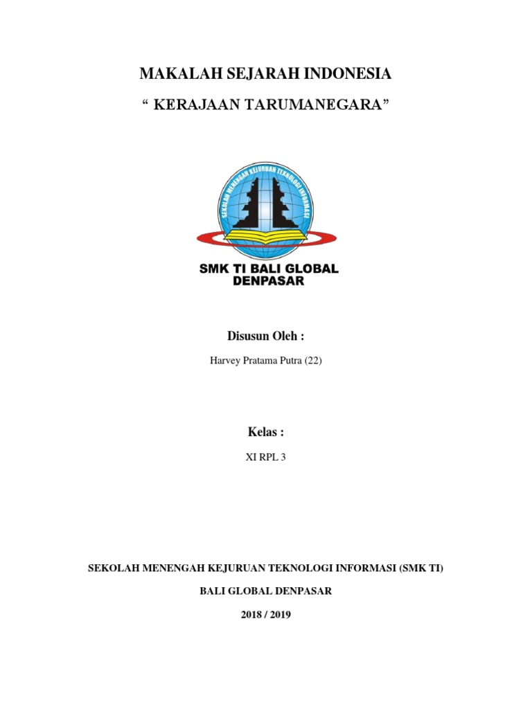 Makalah Sejarah Indonesia Kerajaan Tarumanegara
