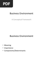 Business Environment: A Conceptual Framework