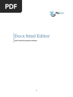 HTML Editor UserManual