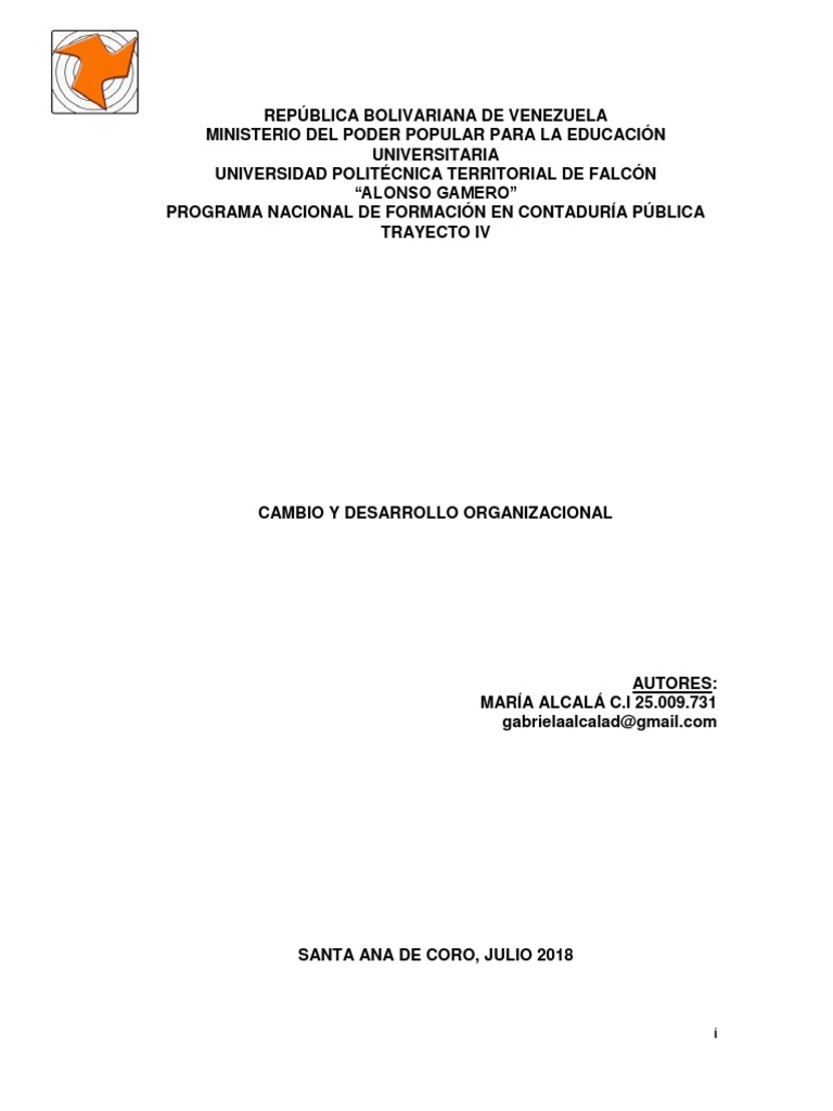 Cambio y Aprendizaje Organizacional | PDF | Desarrollo organizacional ...