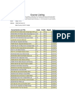 Course Listing: Current Students