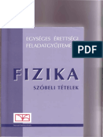 Fizika Szóbeli Tételek