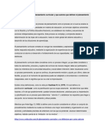 Qué Es El Concepto de Planeamiento Curricular y Que Autores Que Definen El Planeamiento Curricular