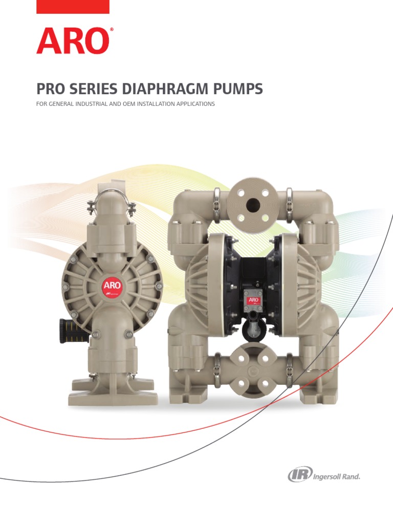 Pompe à Diaphragme ARO Série Compacte 666053-3EB - 1/2", Style Classique Non Métallique, Pour Air Comprimé