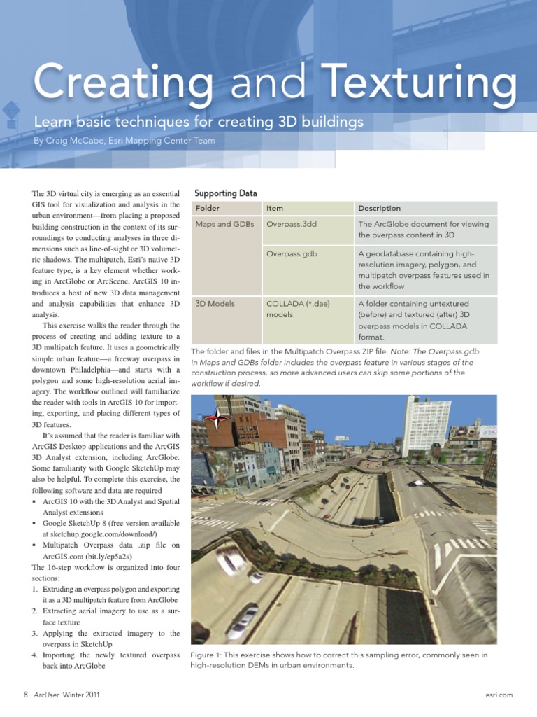 Creating 3d Buildings | PDF | Arc Gis | 3 D Computer Graphics
